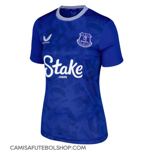 Camisa de time de futebol Everton Replicas 1º Equipamento Feminina 2024-25 Manga Curta